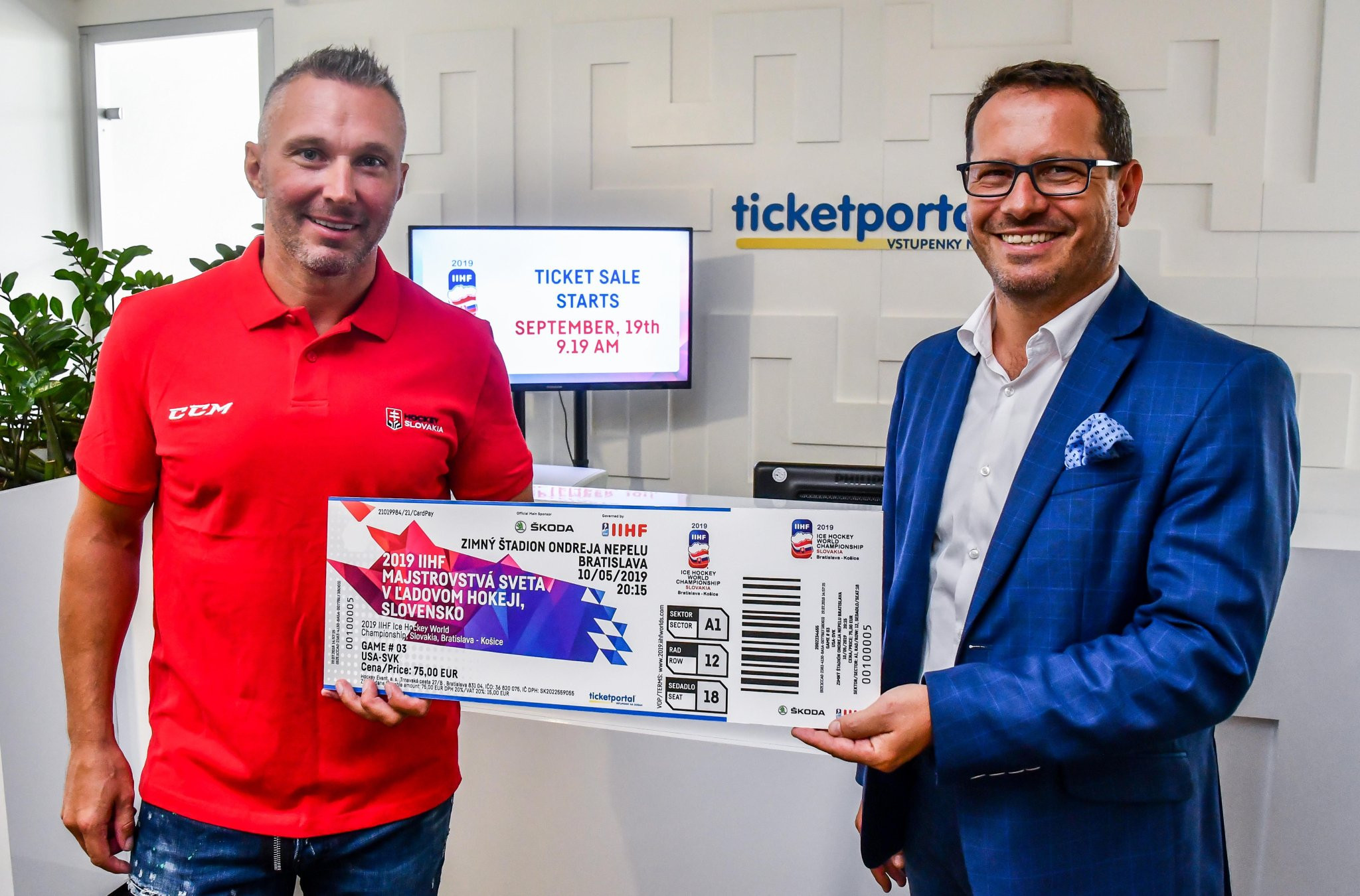 Tickets will be sold in three phases prior to next year's tournament in Slovakia ©IIHF