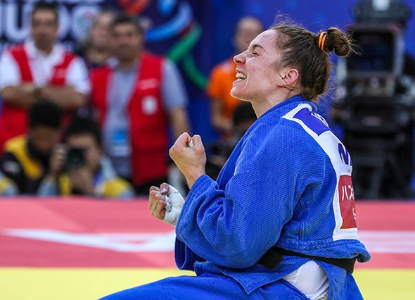 The Netherlands ended up with silver and bronze in the women's under-78kg category as Marhinde Verkerk took third place ©IJF