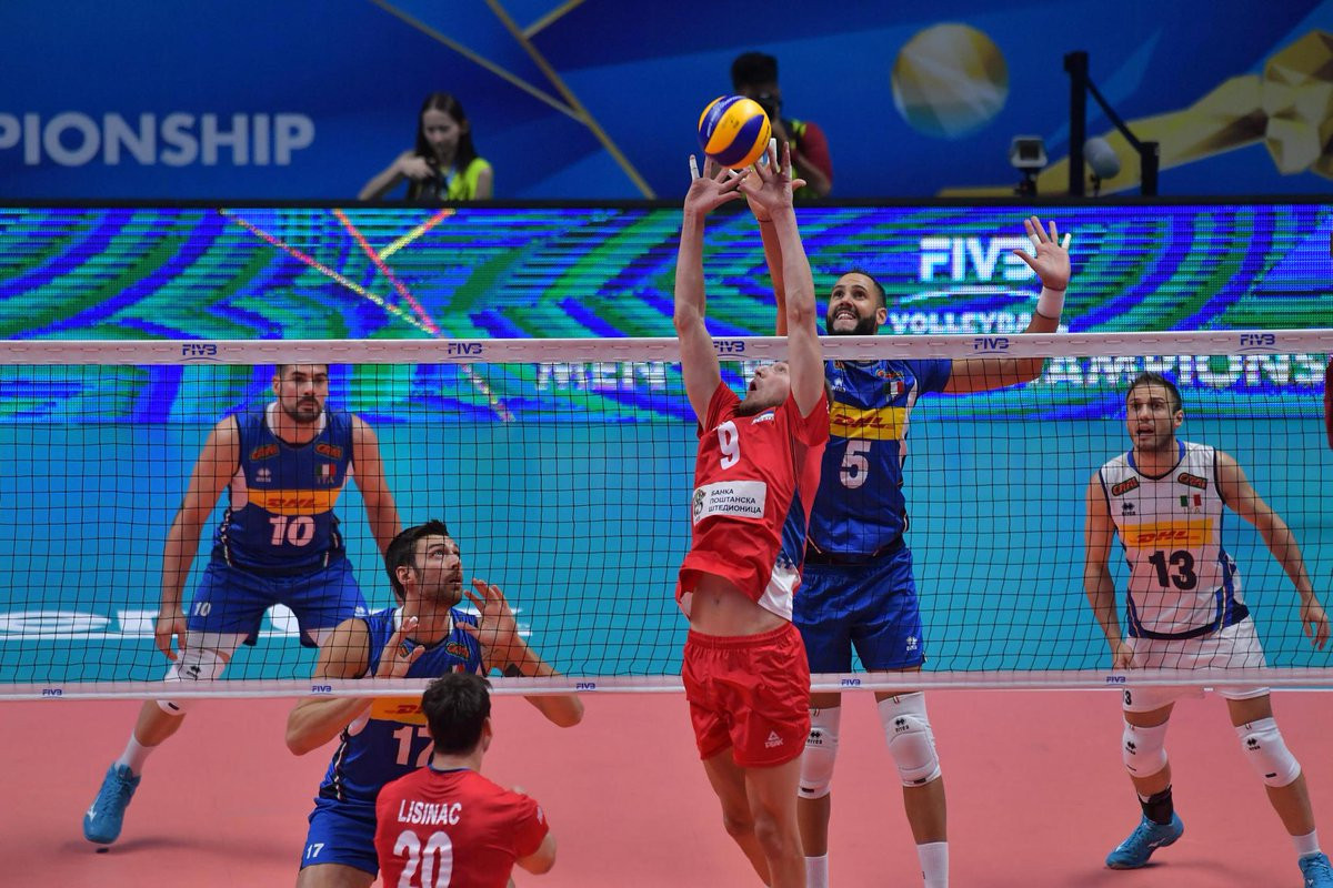 Serbia beat Italy in the third round of the FIVB Volleyball Men's World Championships ©Getty Images