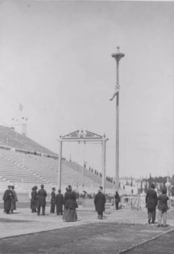 Rope climbing featured at the Athens 1896 Olympic Games ©Wikipedia