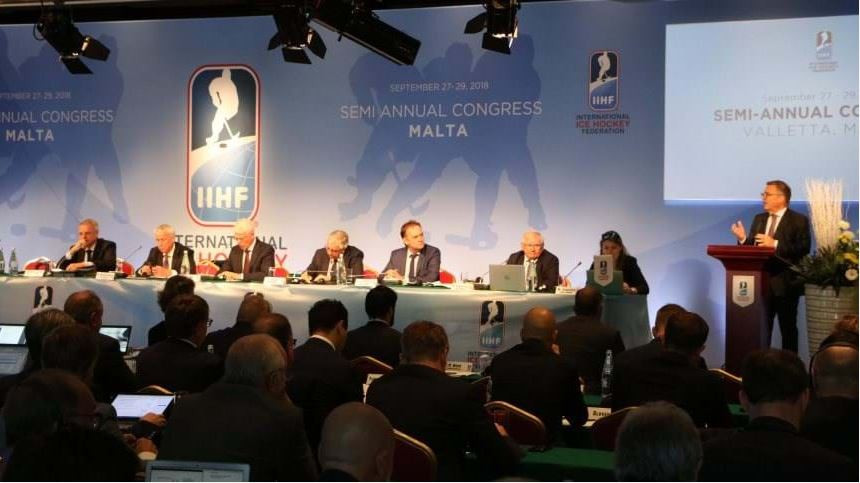 The 2018 IIHF biannual Congress began in Malta today, signalling the start of the new season ©IIHF