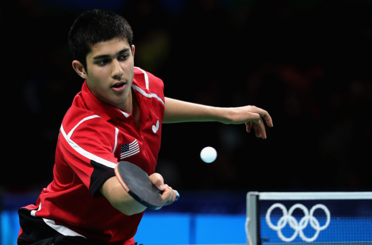 Table tennis player Kanak Jha, pictured representing the United States at the Rio 2016 Games, is among 87 athletes named for next month's Youth Olympic Games in Buenos Aires ©Getty Images  