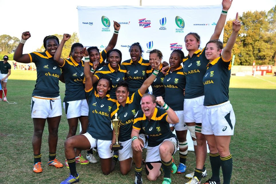 South Africa secured their place at Rio 2016 by winning the Women's Regional Sevens Qualifier in Kempton Park ©World Rugby