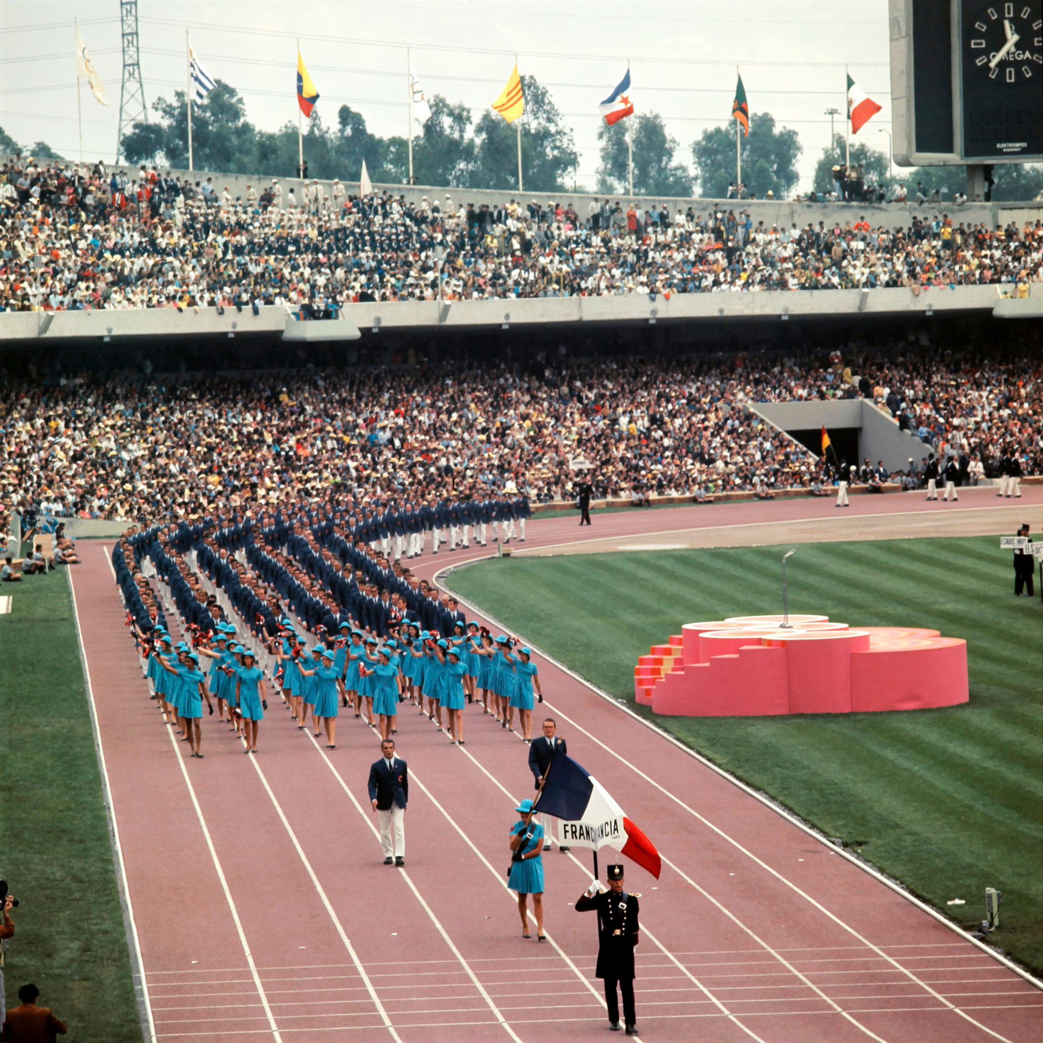 A colour photograph of the Mexico City 1968 Olympics ©Getty Images