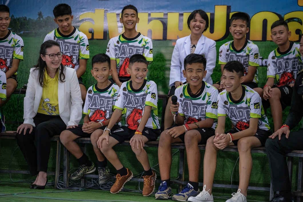 Thailand's Wild Boars football team, who survived being trapped in a flooded cave for two weeks in June, have been invited to the Youth Olympic Games in Buenos Aires ©Getty Images