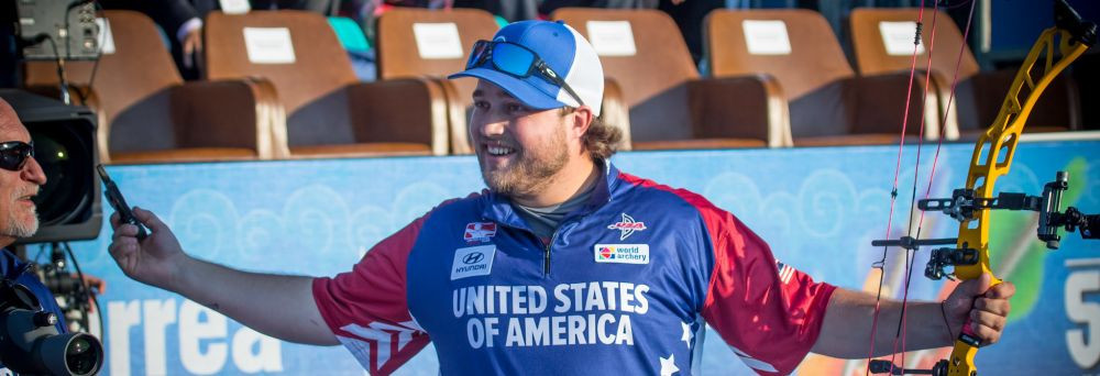 Schaff wins first big individual gold in men's compound at Archery World Cup Final as Lopez makes history