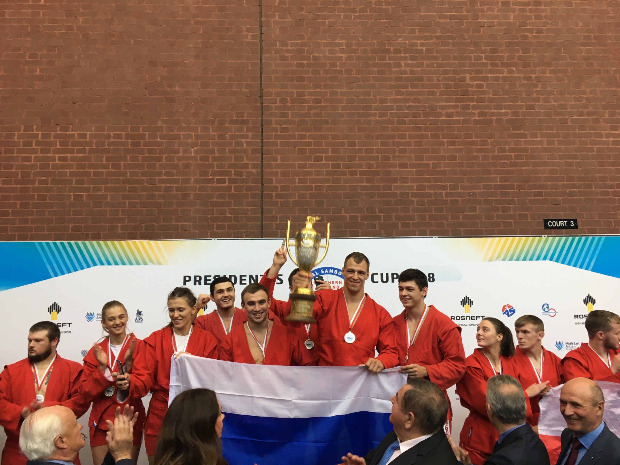 Russia won the overall President's Cup title today by beating the United States and Canada in the final ©ITG