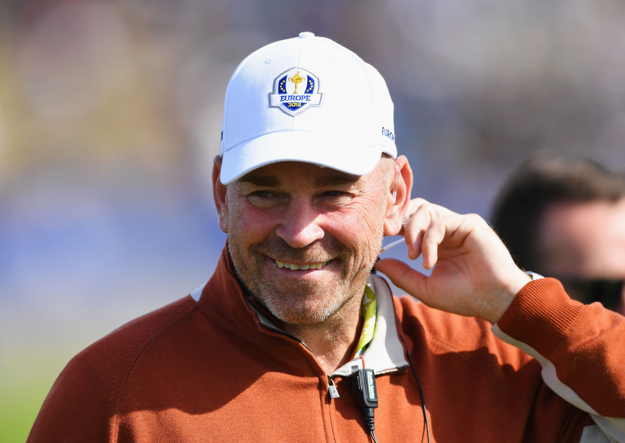 Europe's captain Thomas Bjorn had plenty to smile about as his team finished day two of the Ryder Cup 10-6 ahead ©Getty Images  
