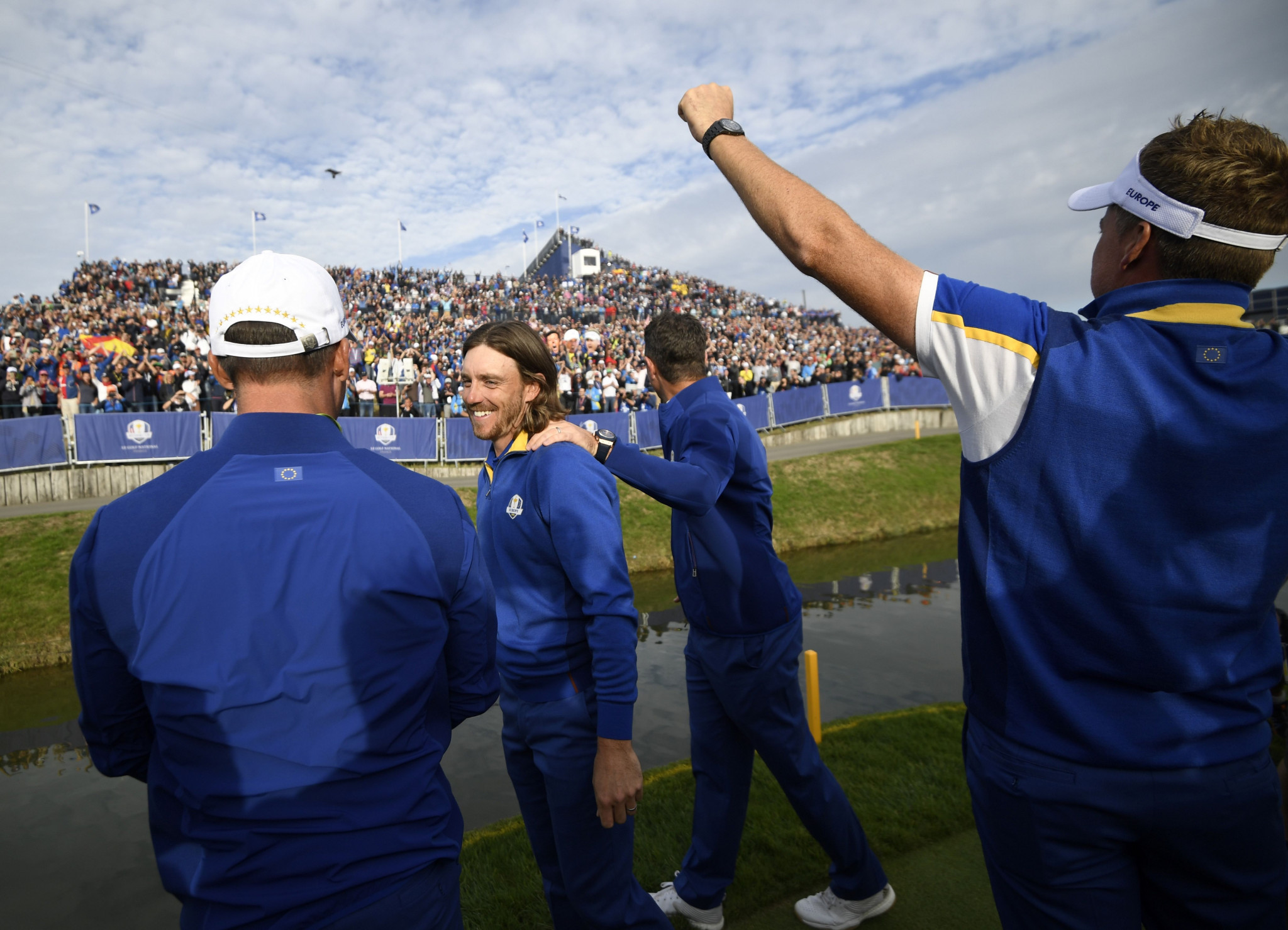 Europe celebrate regaining the Ryder Cup in Paris ©Getty Images  