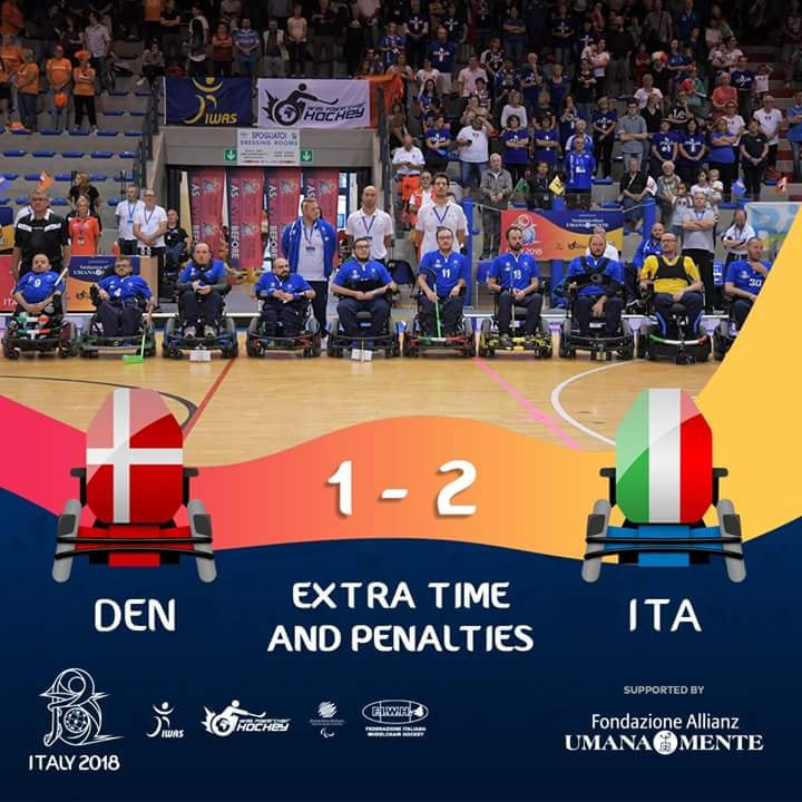 Italy win IWAS Powerchair Hockey World Championships after shoot-out with Denmark