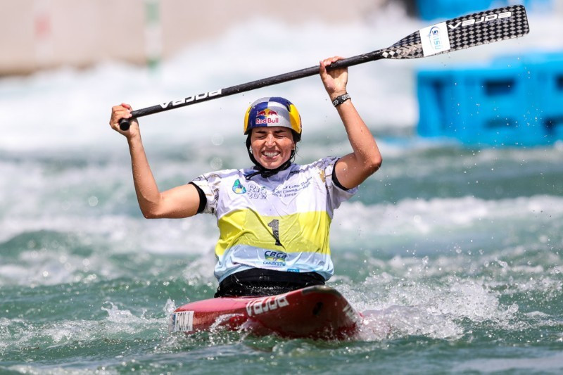 Fox wins gold again at ICF Canoe Slalom World Championships to become greatest female paddler in history
