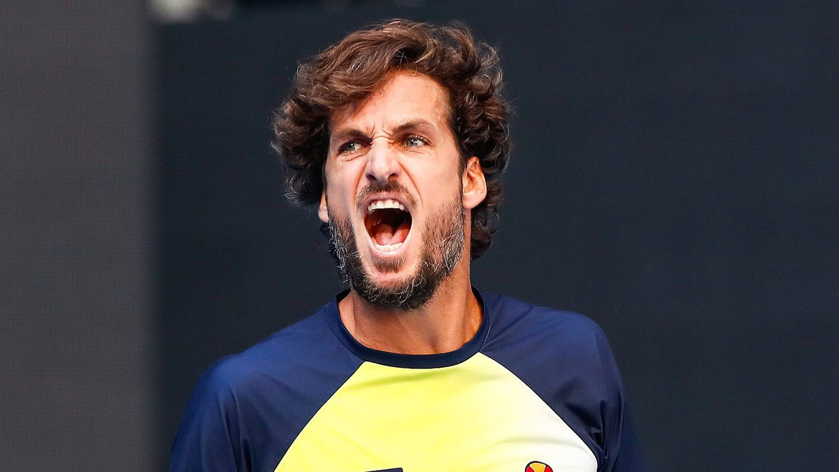 Spain's Feliciano López, a wild-card entry, saved multiple match points to secure the first round win in the Beijing Open against Croatia's Borna Ćorić at the National Tennis Center ©ATP/Twitter