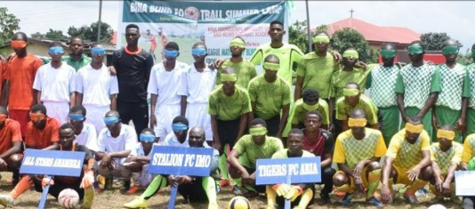 Training camps and tournaments were held in Enugu  to hel p promote blind football in Nigeria ©Twitter