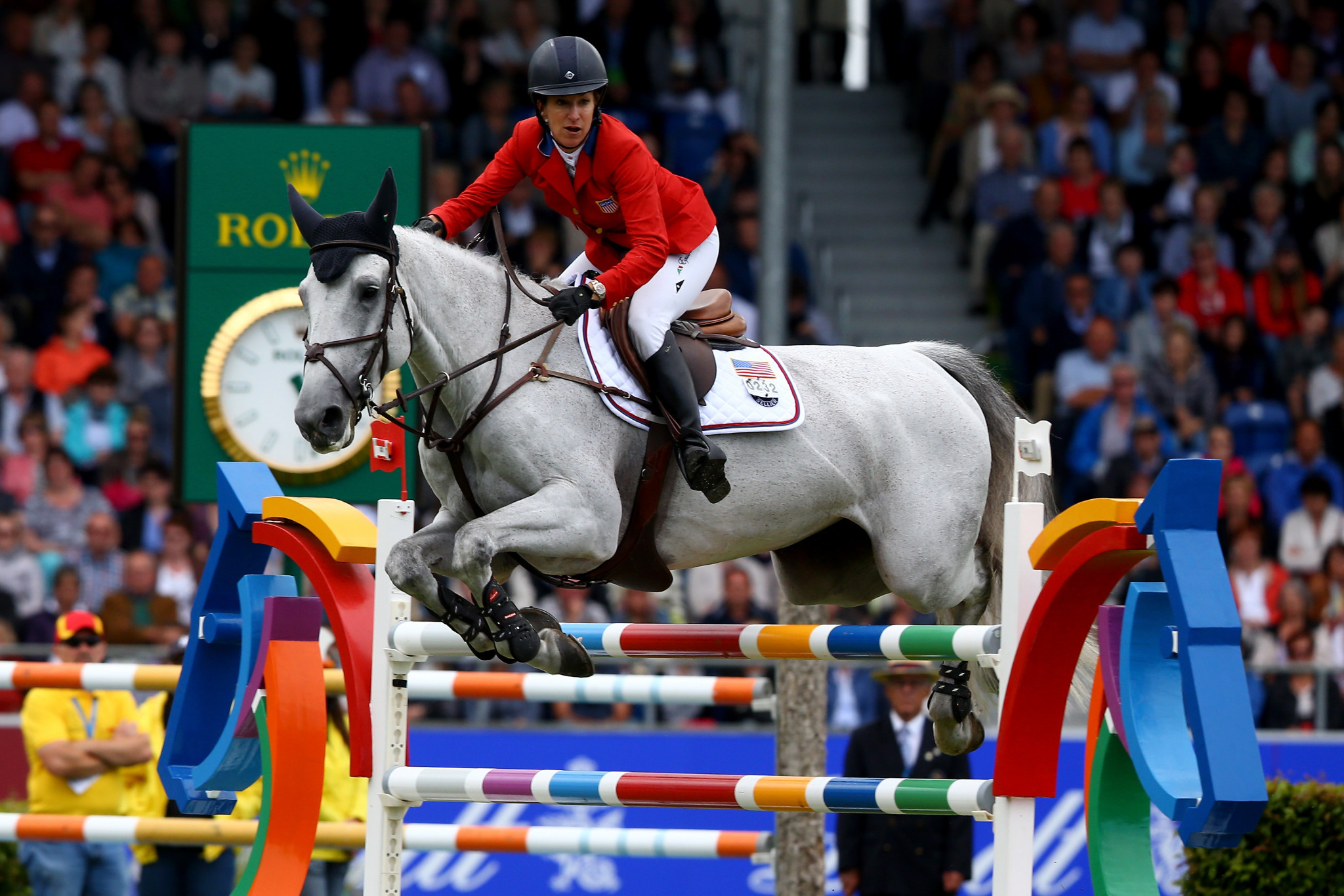 Laura Kraut is the only member of the winning American World Equestrian Games team to travel ©Getty Images