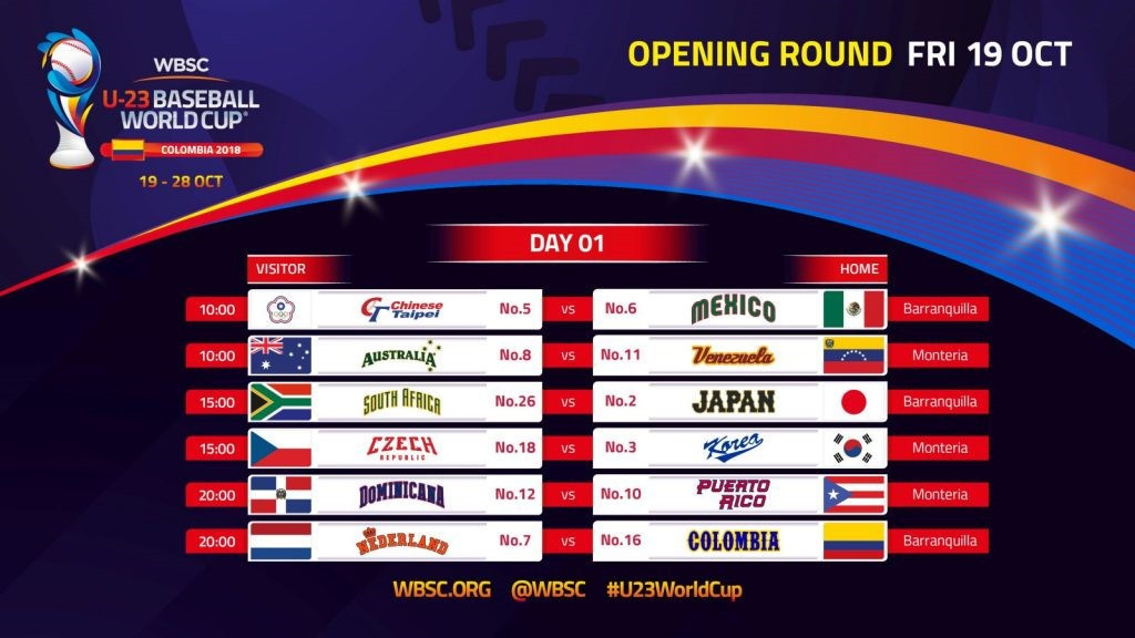 Reigning champions Japan will begin their competition against South Africa in Group A ©WBSC