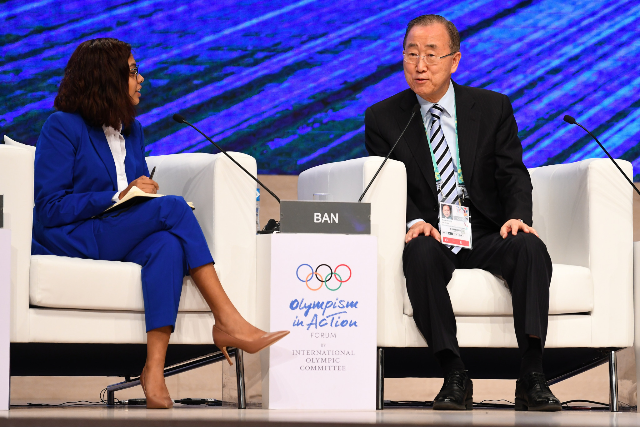 Former UN Secretary General Ban Ki-Moon spoke glowing about the Olympic Truce ©IOC