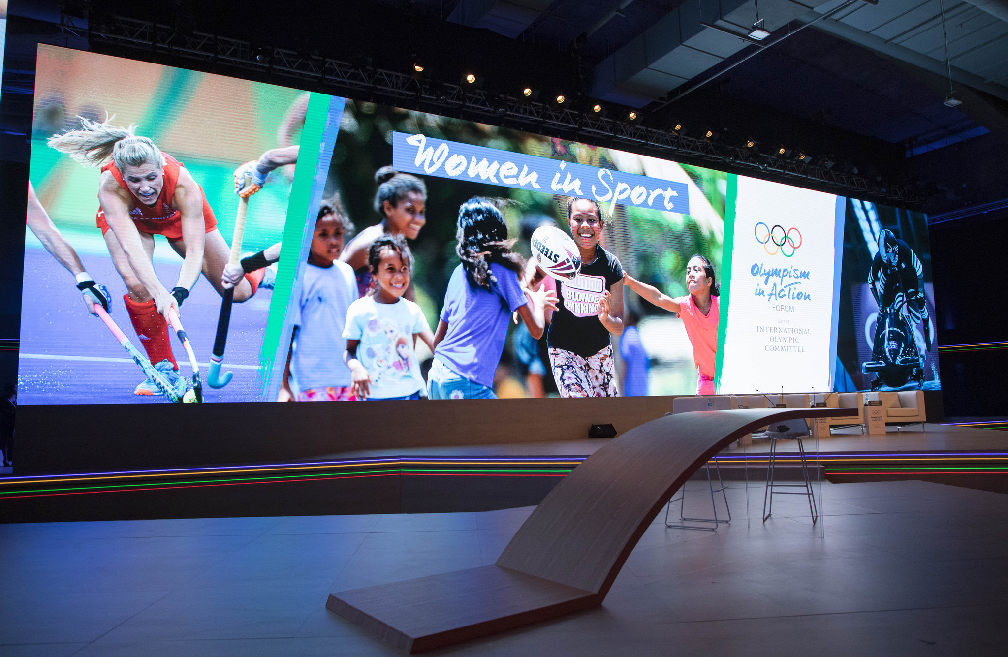 The Forum provided several interesting discussions, including on the topic of women in sport ©IOC
