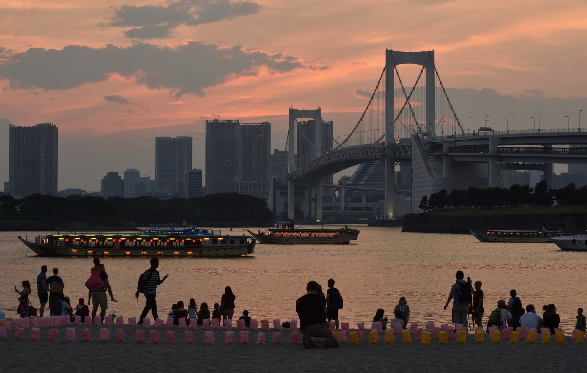 The Odaiba Marine Park will hold the swimming leg of the triathlon events and the marathon swimming competition ©Getty Images 