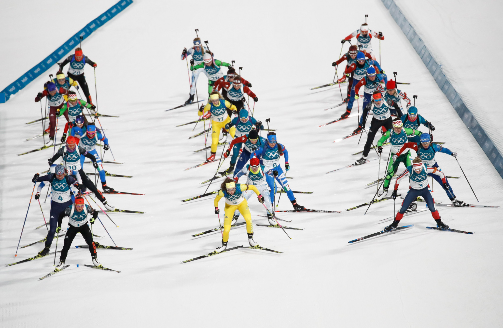 The International Biathlon Union have confirmed they will introduce a mass start event with 60 competitors from next season ©Getty Images