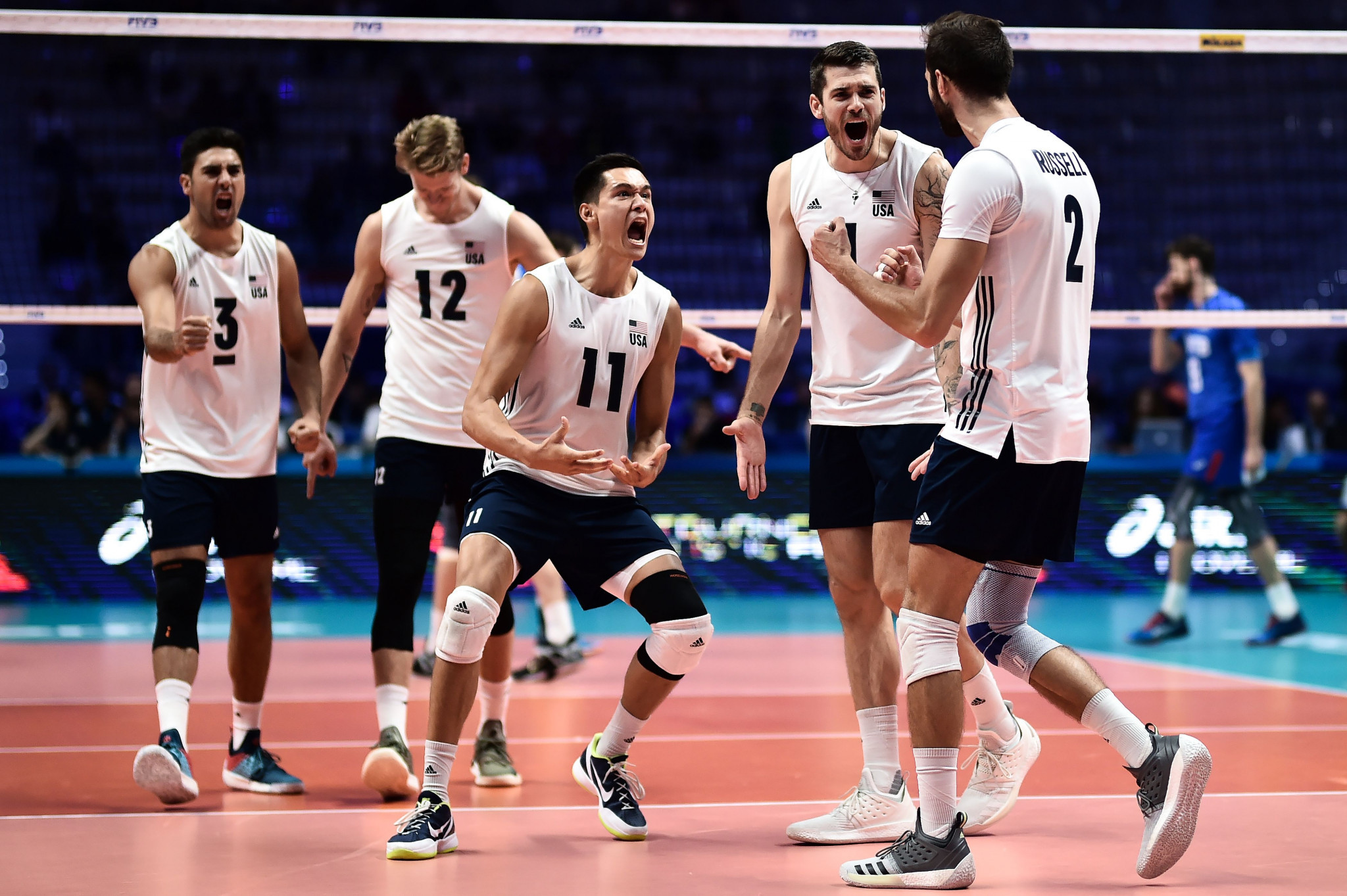 The men's indoor volleyball team have been nominated for team of the month for winning America's first FIVB World Championship medal in 24 years ©Getty Images