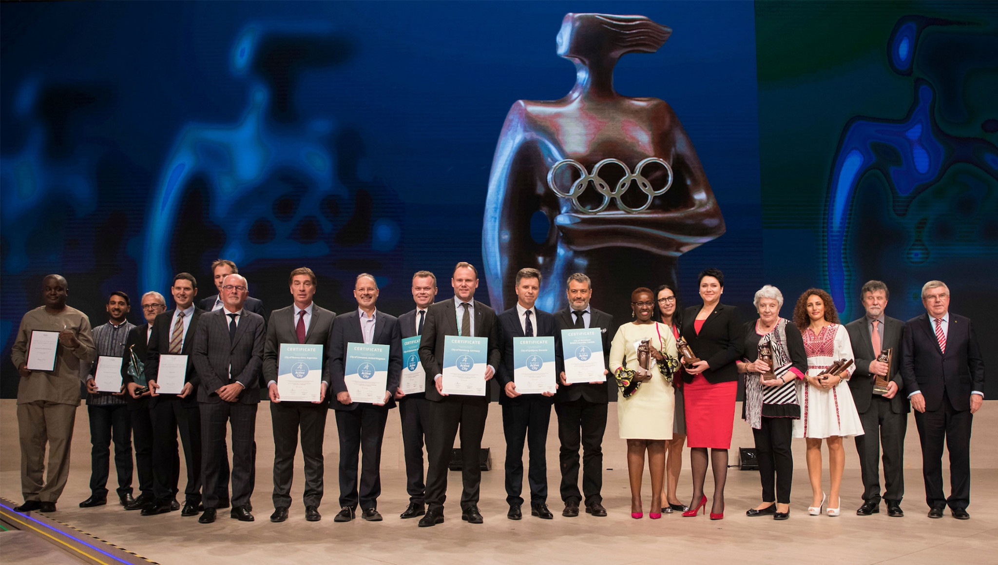IOC Women in Sport and Lifetime Coaching achievements awards were handed out ©IOC