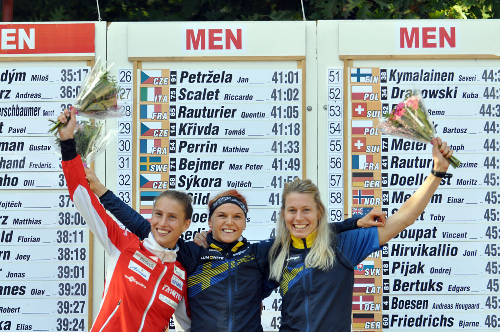 Sweden took first and third positions on the podium in the Czech Republic ©IOF