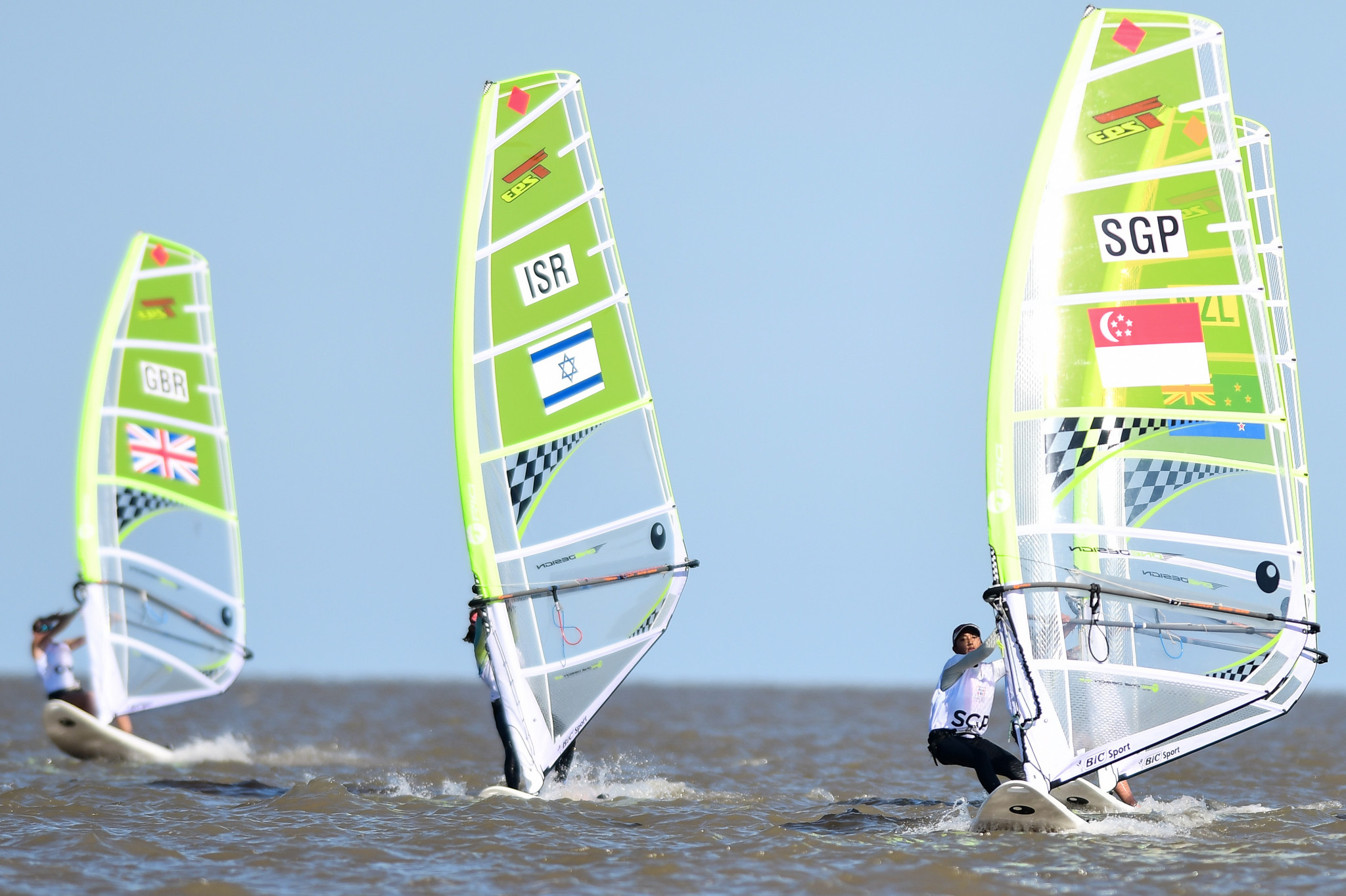 Windsurfing competition began on day one in Buenos Aires ©Getty Images