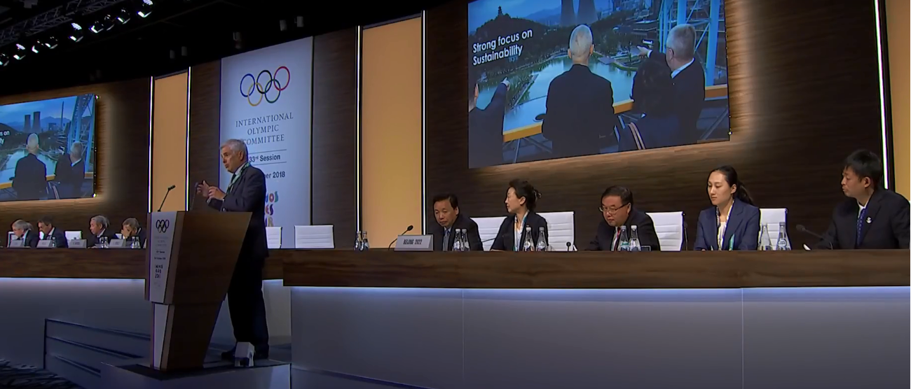 The efforts of Beijing 2022 on sustainability and legacy were praised ©Youtube