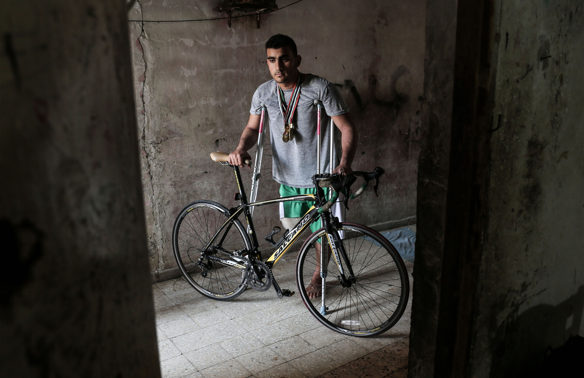 Palestinian cyclist shot in Gaza misses chance to compete at Asian Para Games