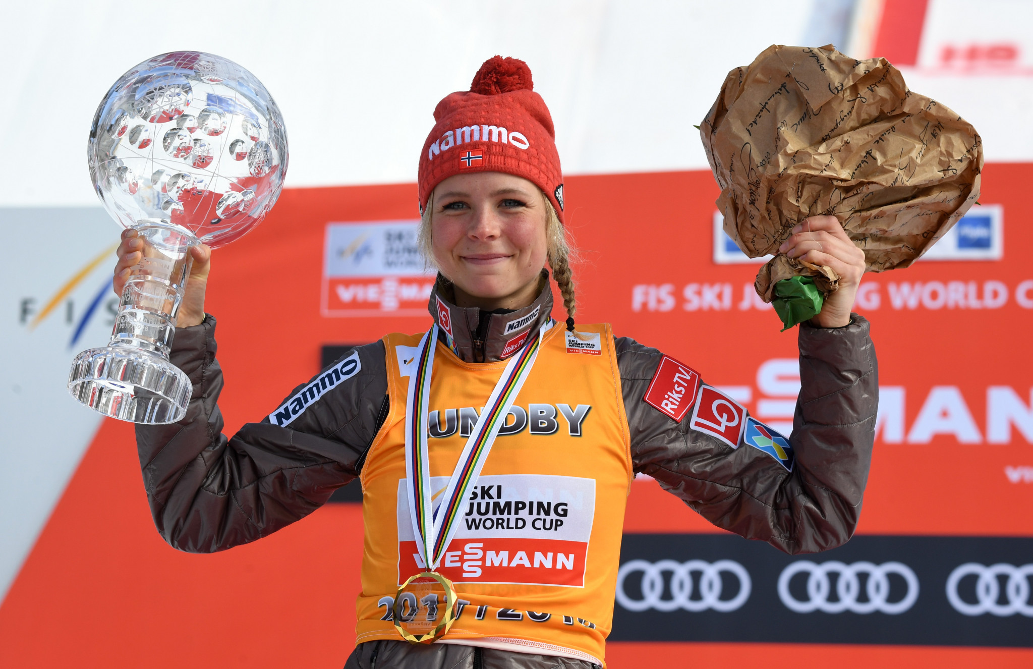 Maren Lundby welcomed the new additions to the calendar ©Getty Images