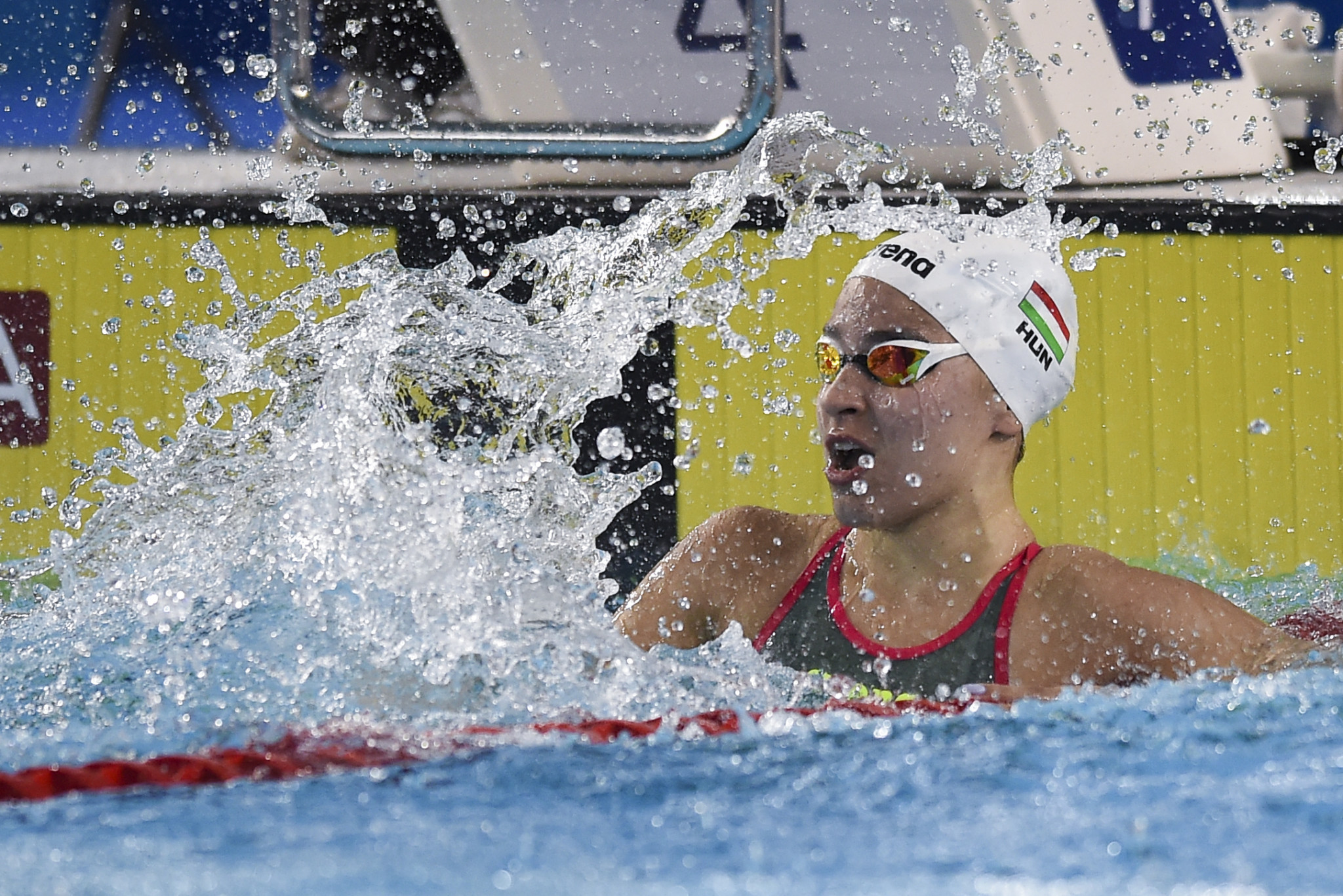 Ajna Kesely delivered another gold for Hungary in the pool ©Getty Images