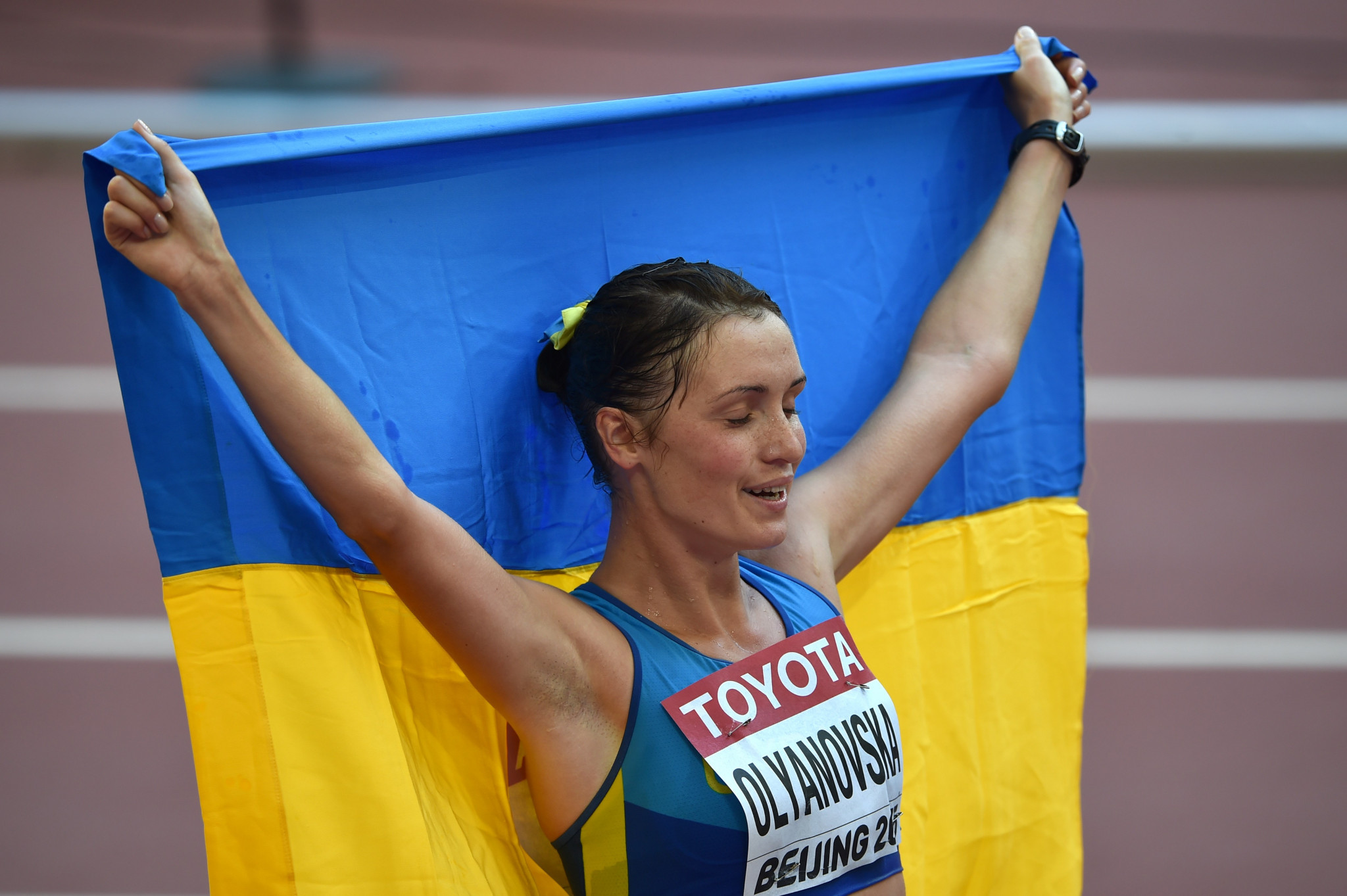 Another Ukrainian race-walker, Lyudmyla Olyanovska, is also currently banned for an anti-doping violation ©Getty Images 