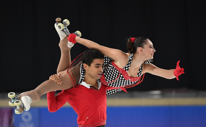 In the couples dance event, two of Italy's pairings are in the hunt for medals ©World Skate