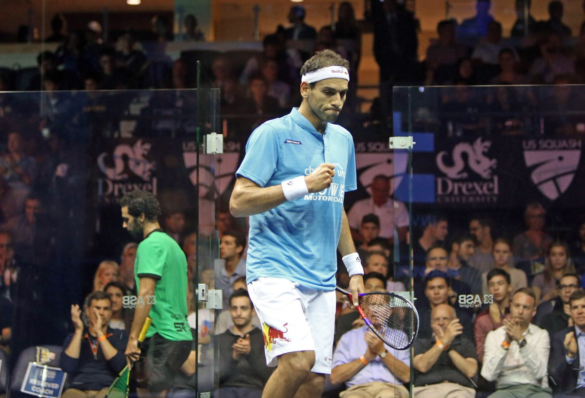 World number one, Mohamed Elshorbagy is through to the semi-finals where he'll face New Zealand's Paul Coll ©PSA