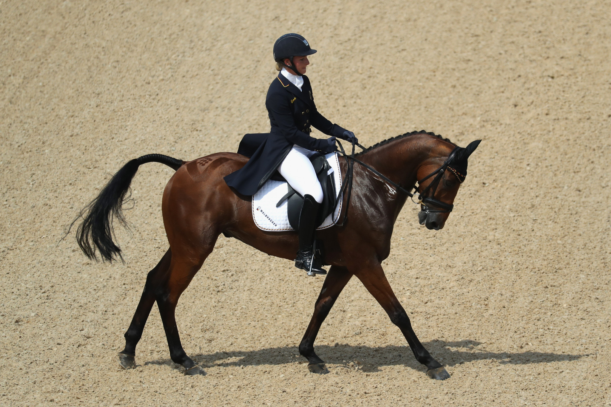 Julia Krajewski and Samourai Du Thot were the second best performers today for Germany ©Getty Images