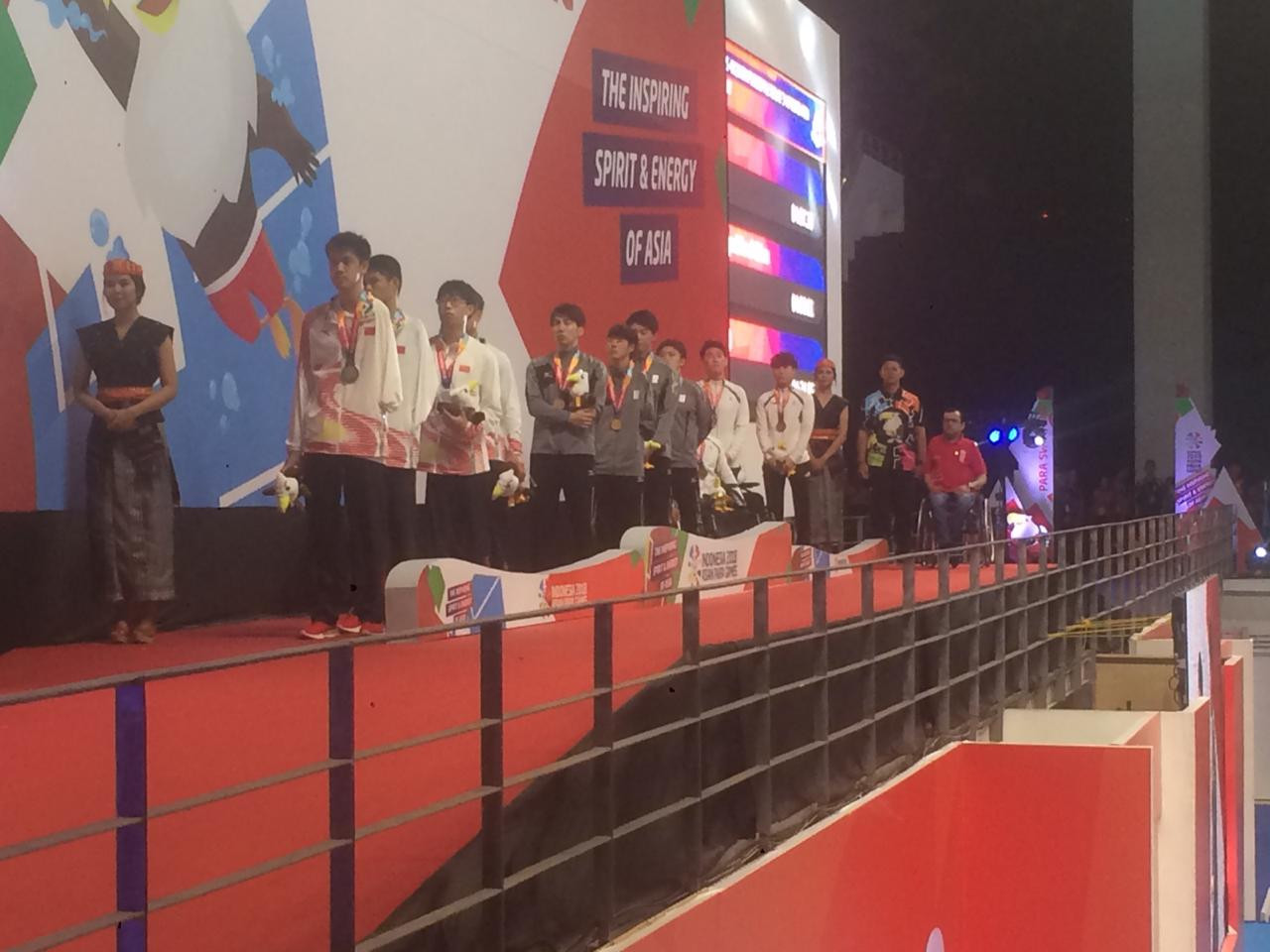 Unified Korea made history today, winning their first multi-sport Para-medal ©Asian Para Games