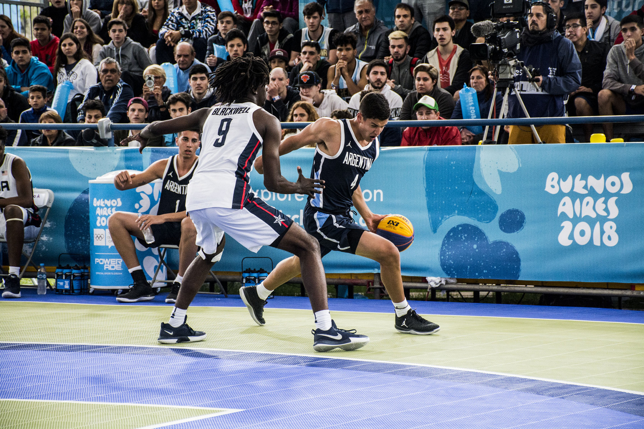 3x3 basketball action continued at the Urban Park ©Buenos Aires 2018 