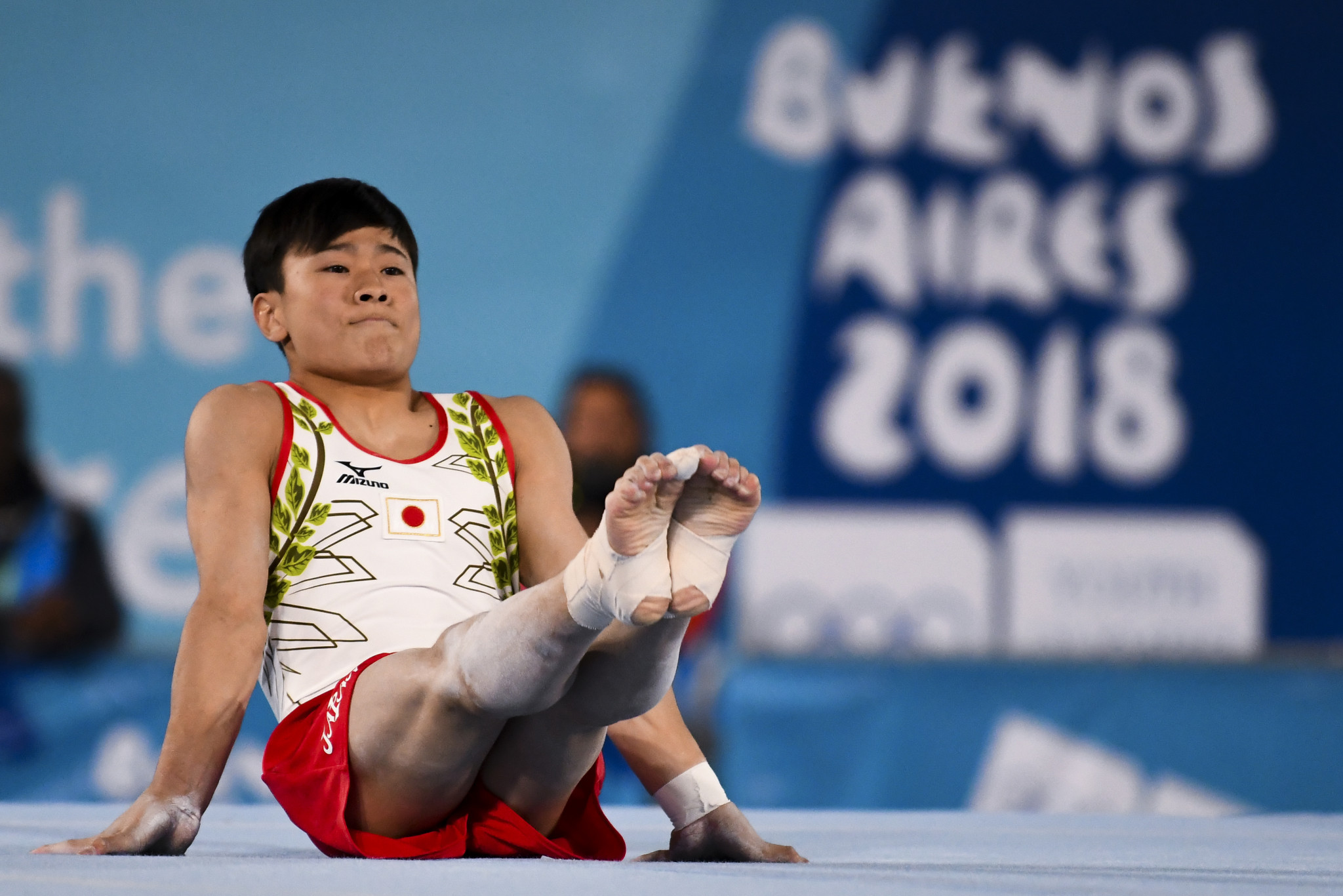 Takeru Kitazono won the men's all-around gymnastics title ©Getty Images
