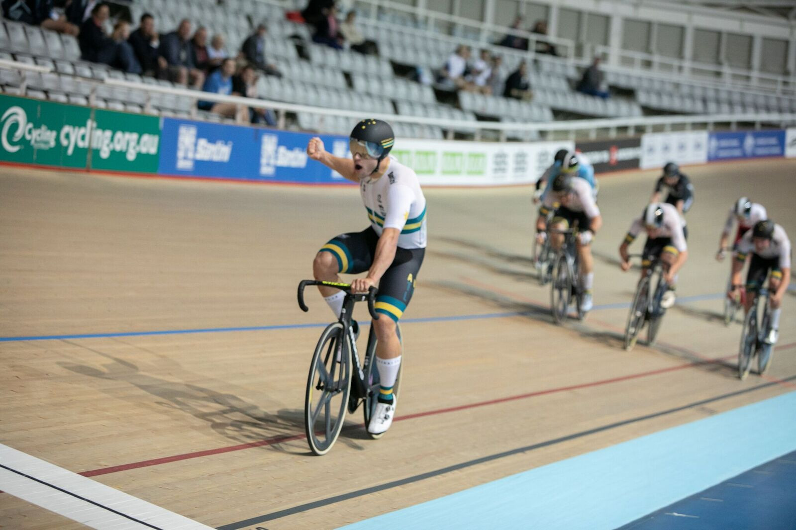 Sam Welsford claimed two titles as Australia dominated day two of the Oceania Track Cycling Championships in Adelaide ©Kevin Anderson/Chameleon Photography
