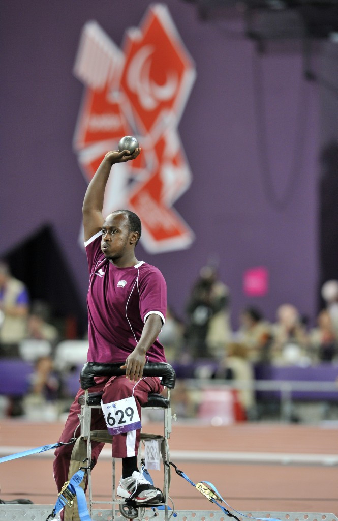 Abdulrahman Abdulqadir Abdulrahman, who carried the flag for Qatar at the London 2012 Paralympic Games, fronts his country's medal hopes at the IPC Athletics World Championships