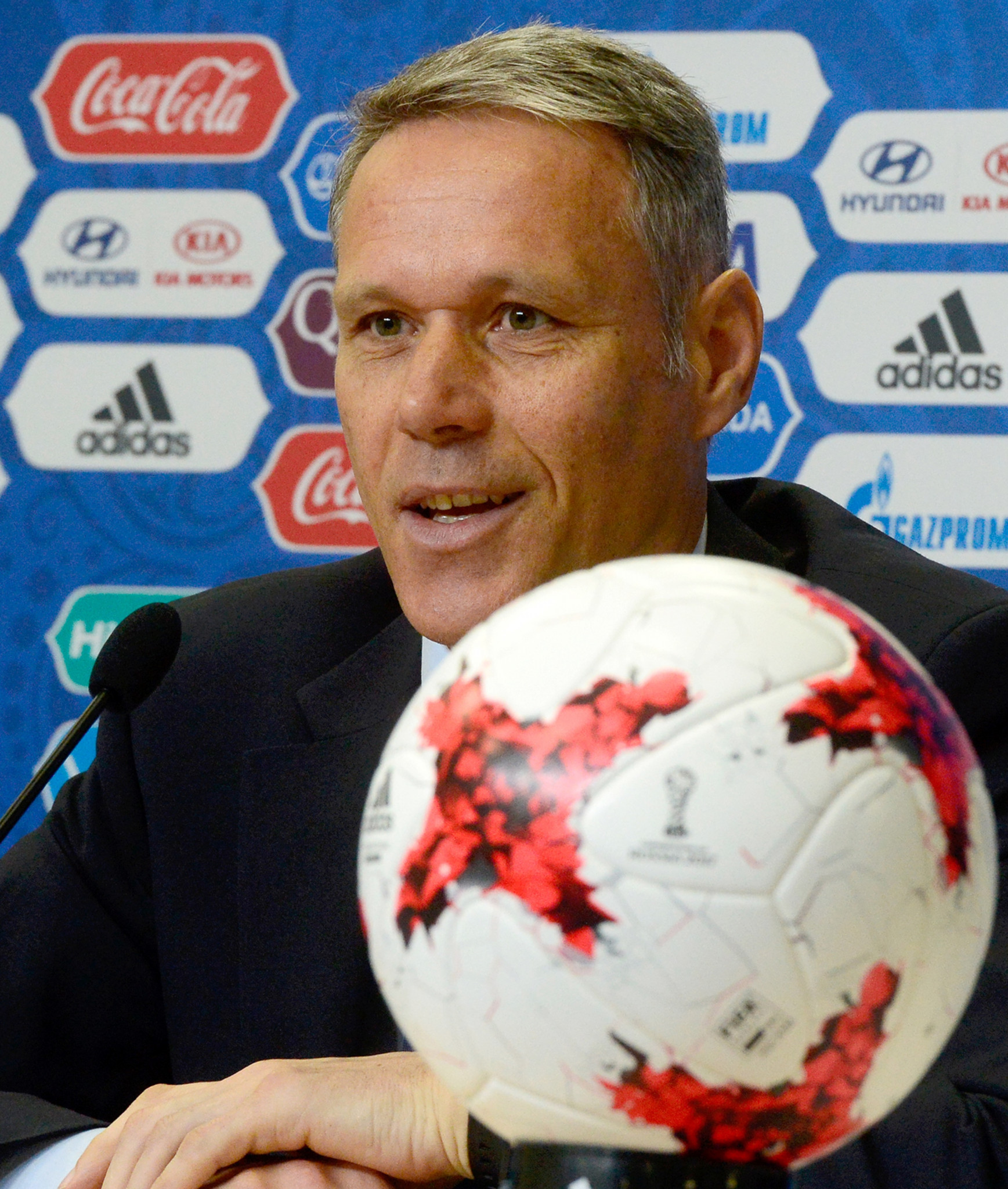 Dutch football legend Marco van Basten is to leave his role as FIFA's chief technical development officer at the end of the month ©Getty Images