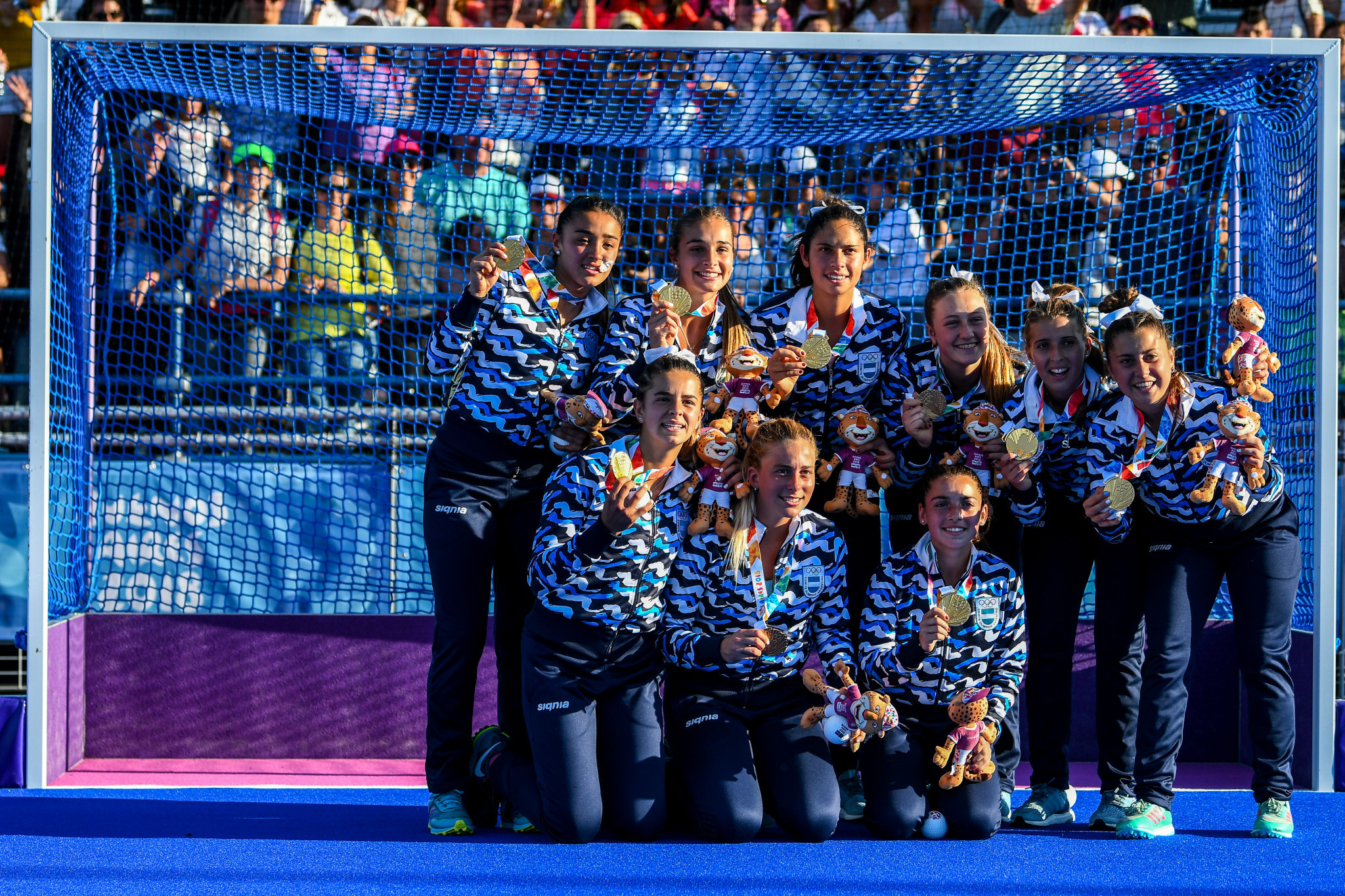 Argentina won the women's hockey gold medal on day eight ©Getty Images