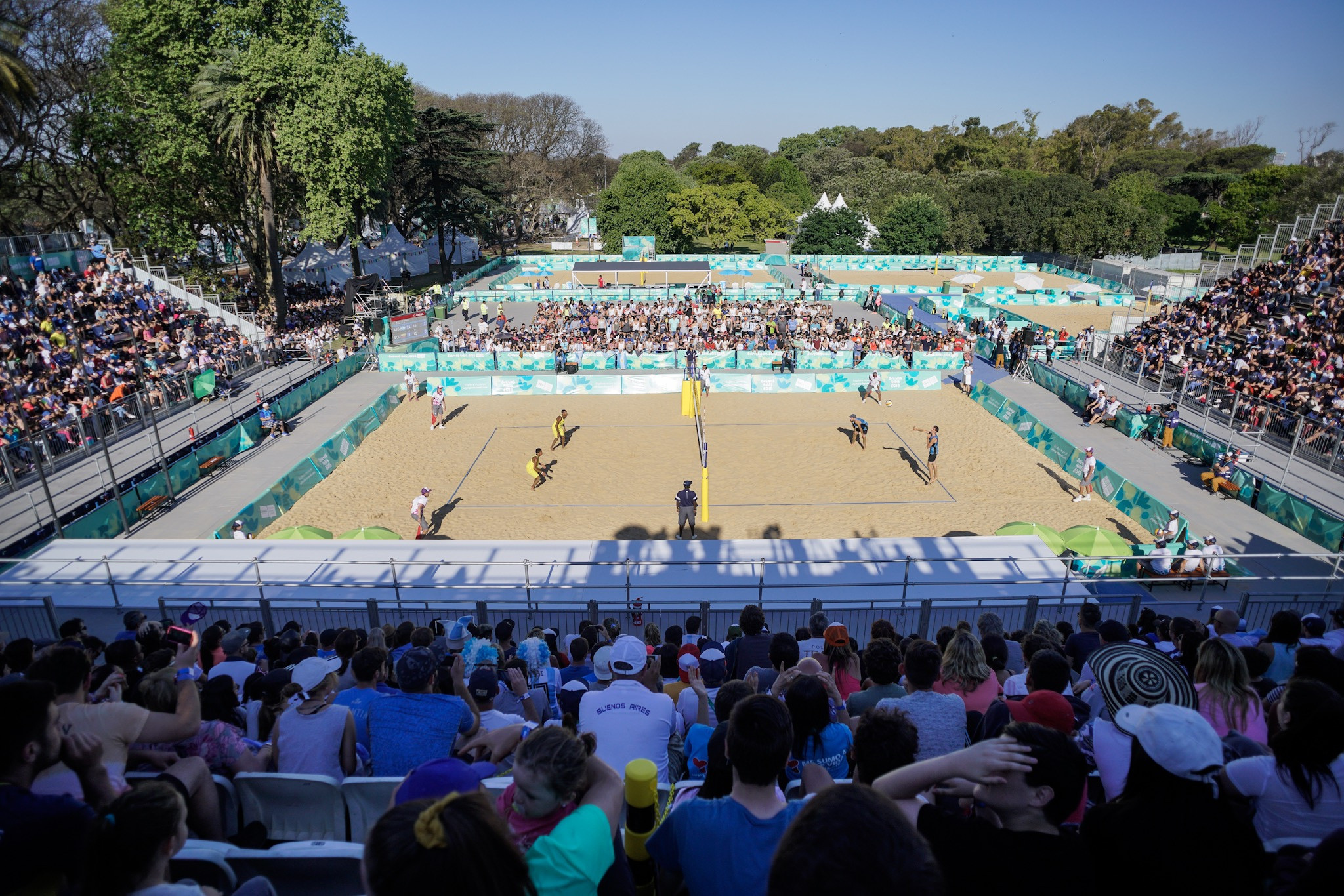 Beach volleyball action continued on day eight at Buenos Aires 2018 ©Buenos Aires 2018