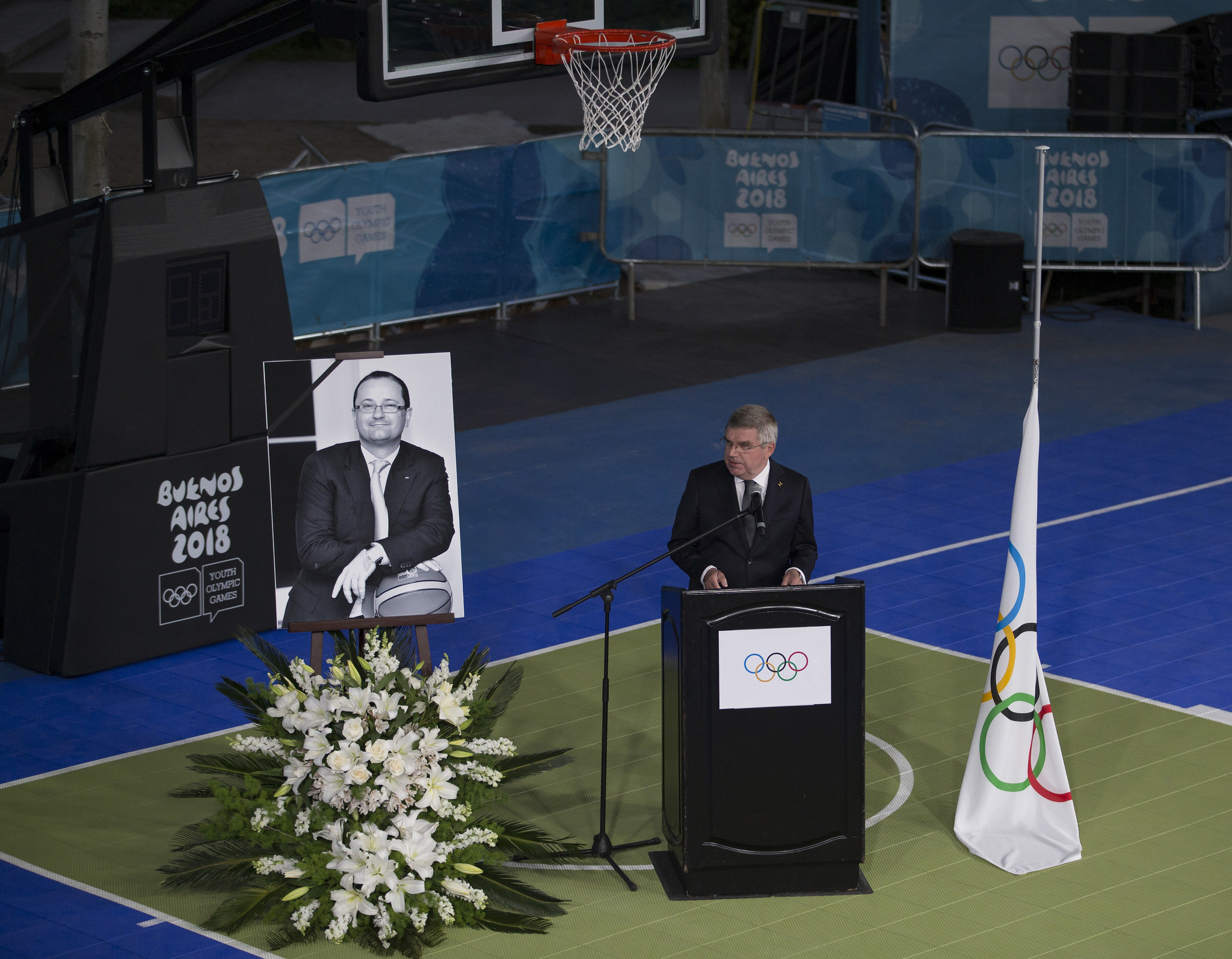 A memorial service was held today following the death of Patrick Baumann at the age of 51 ©IOC