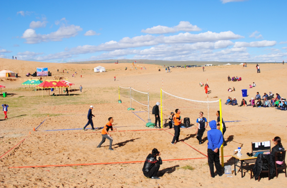 The Mongolian National Olympic Committee organised the inaugural Beach Sports and Art Games in the country ©MNOC