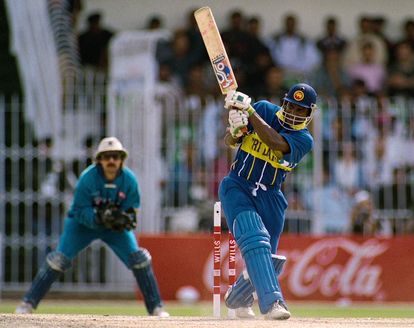 Sanath Jayasuriya is one of Sri Lanka's greatest cricketers and a member of its 1996 World Cup-winning team ©Getty Images