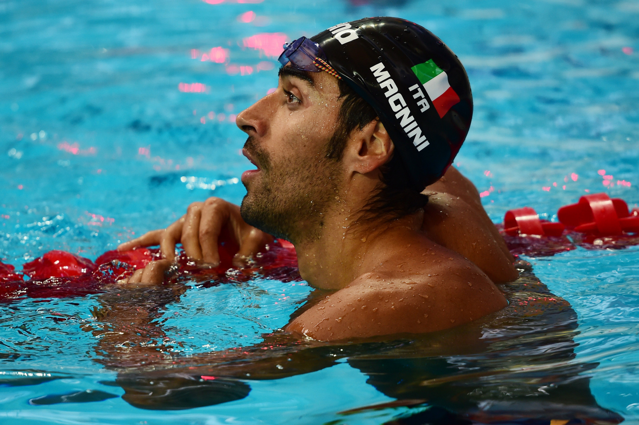 Filippo Magnini won 4x200m freestyle relay bronze at the Athens 2004 Olympic Games ©Getty Images
