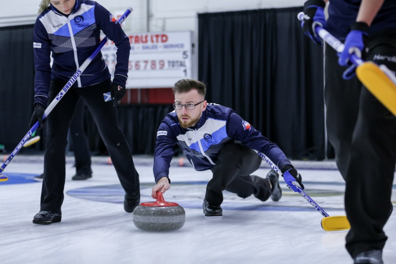 Scotland are one of six teams still unbeaten at the World Mixed Curling Championships in Canada ©WCF