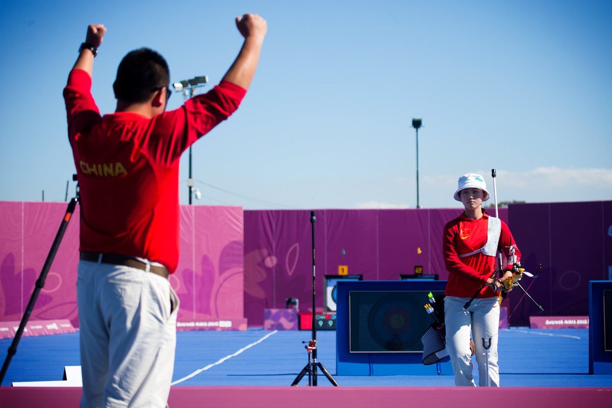 Zhang Mengyao clinched the women's archery gold medal to ensure the title remained in China ©World Archery