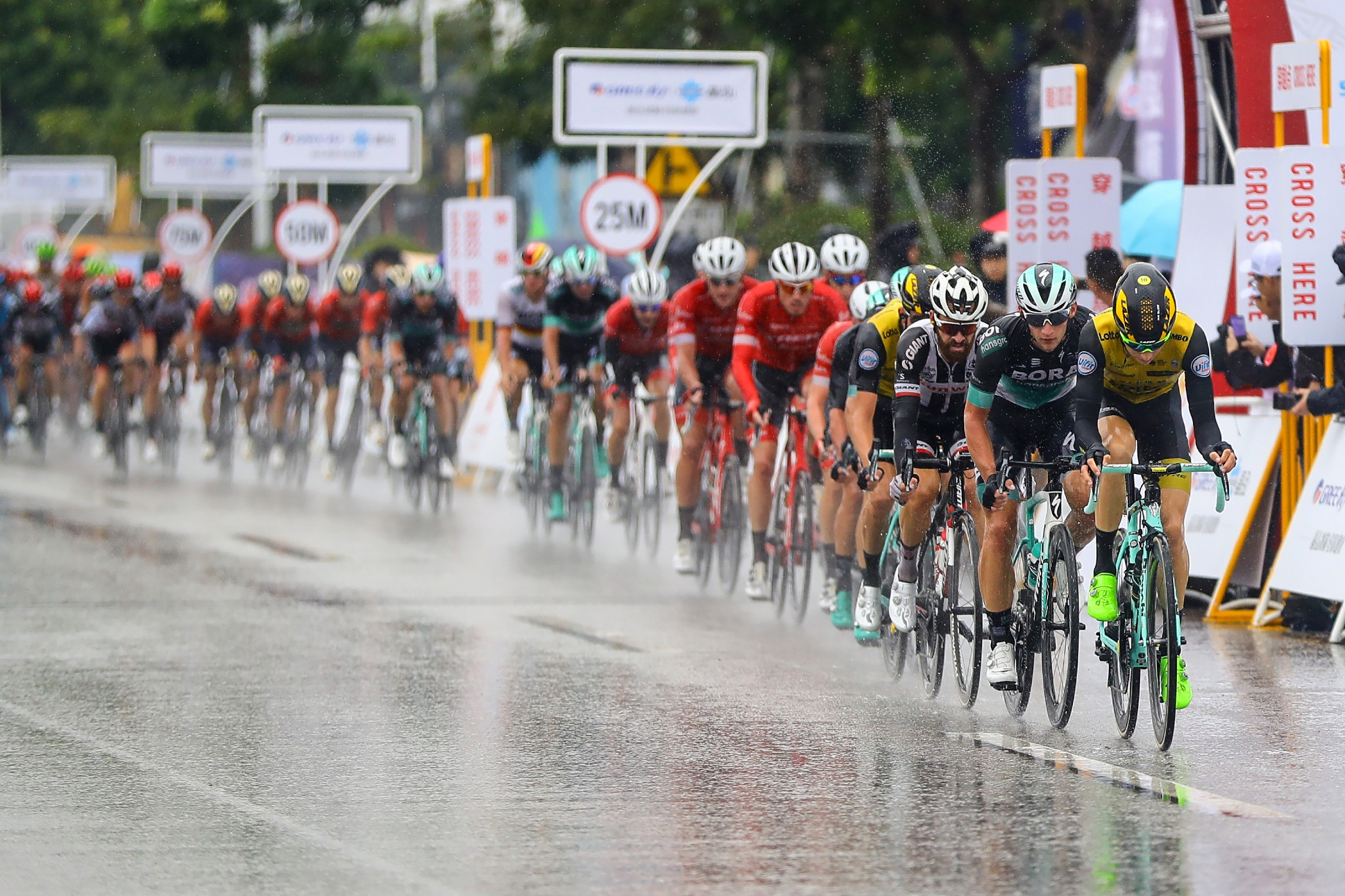 The deluge forced some riders, including Australia's Richie Porte, to retire from the race ©Getty Images